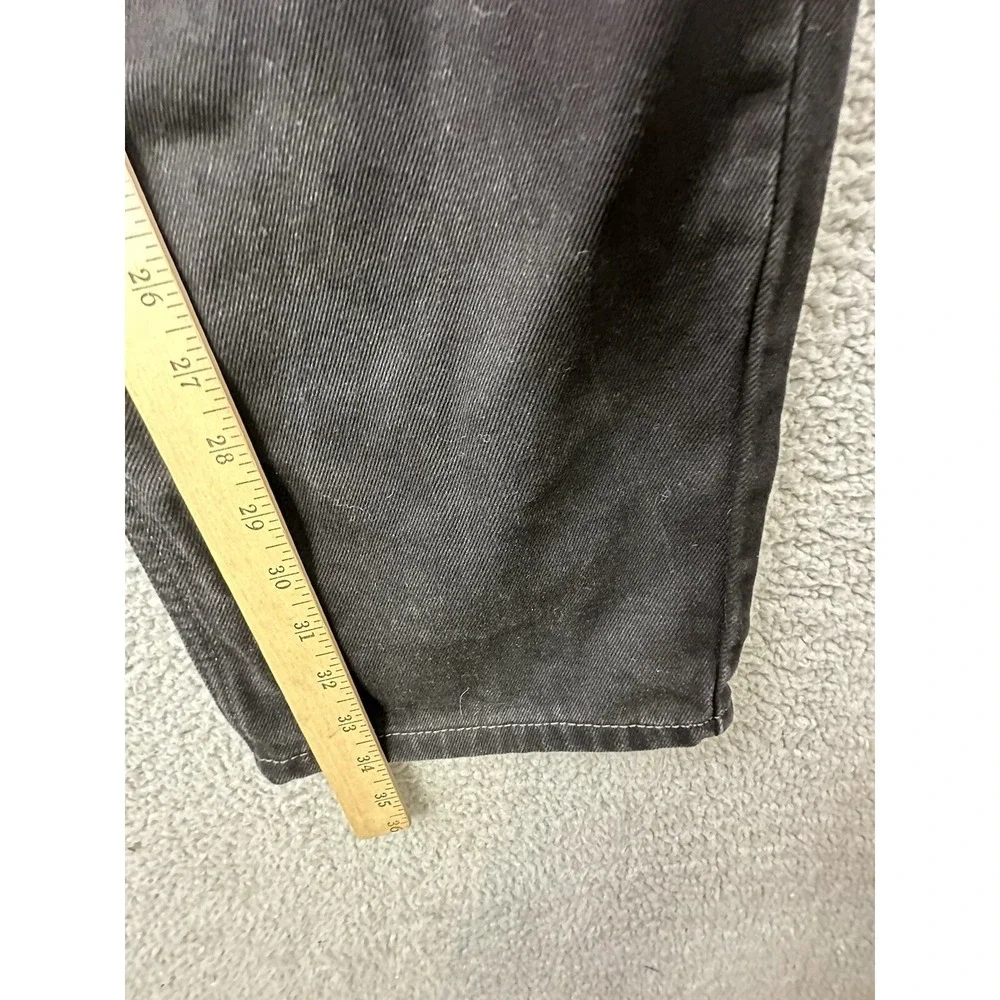 Levis 550 Jeans Mens 42x34 Black Straight Relaxed Tapered